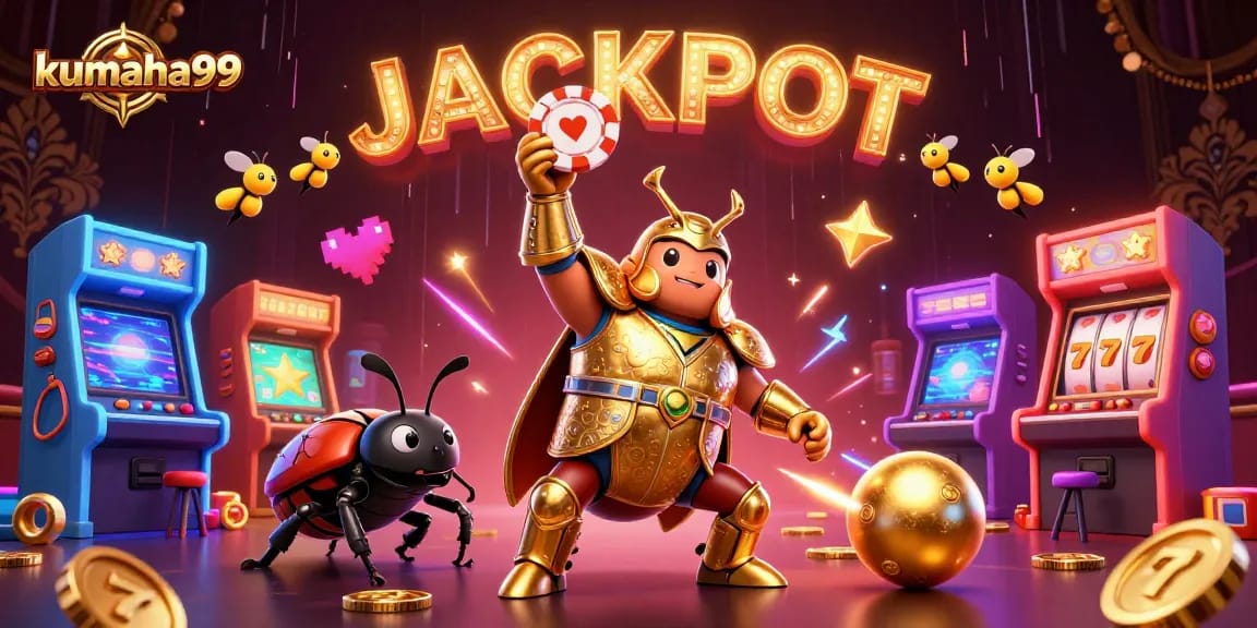 Kumaha99 menghadirkan suasana kasino dengan karakter unik, chip poker, dan slot gacor, menambah pengalaman bermain.