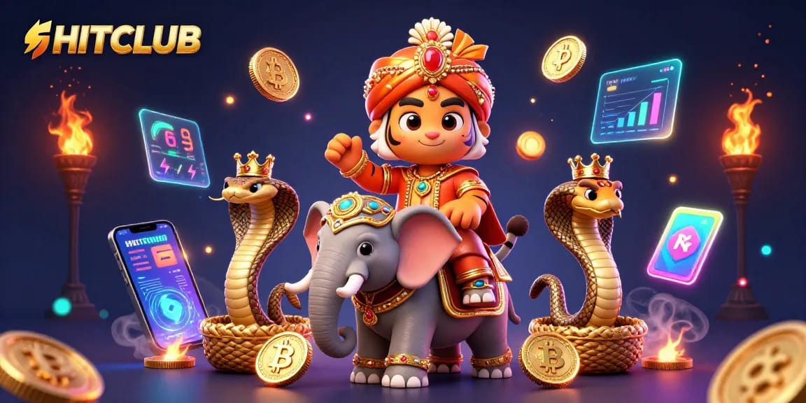 Engage with HITCLUB's dynamic casino world featuring tigers, elephants, and cryptocurrency action.
