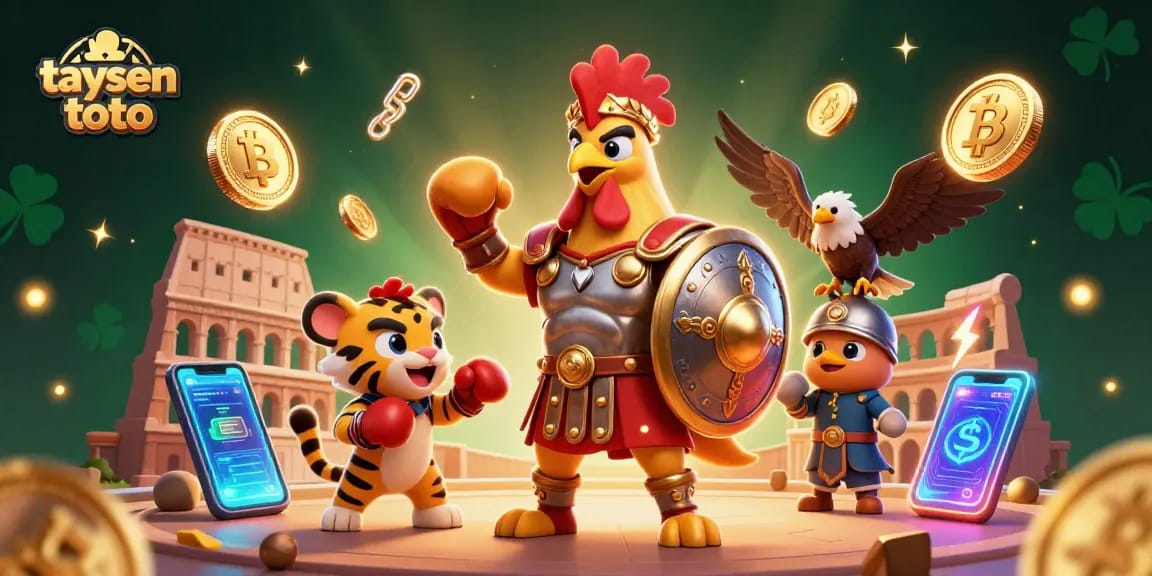 Maksimalkan kemenangan Anda di taysen toto dengan ilustrasi 3D kasino dan elemen cryptocurrency yang spektakuler.