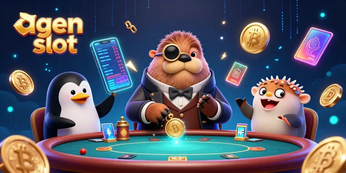 Menang di agen slot dengan karakter lucu, koin crypto, dan suasana pesta yang meriah.