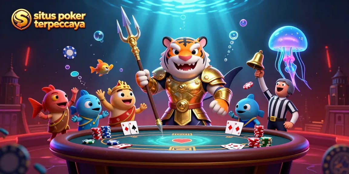 Experience winning thrills at situs poker terpercaya with a vibrant underwater poker showcase.
