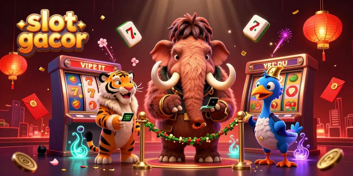 Menangkan slot gacor dengan bouncer mammoth dan tamu VIP di kasino berwarna-warni.