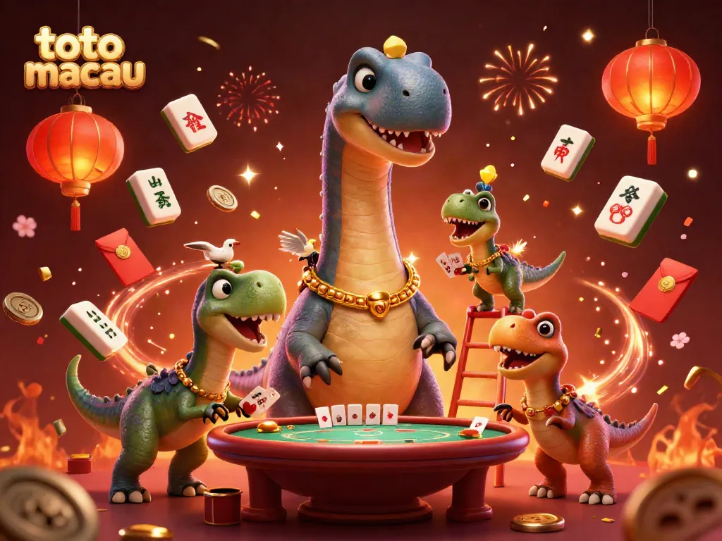 Menangkan toto macau dengan ilustrasi kasino yang meriah dan menarik penuh aksi.