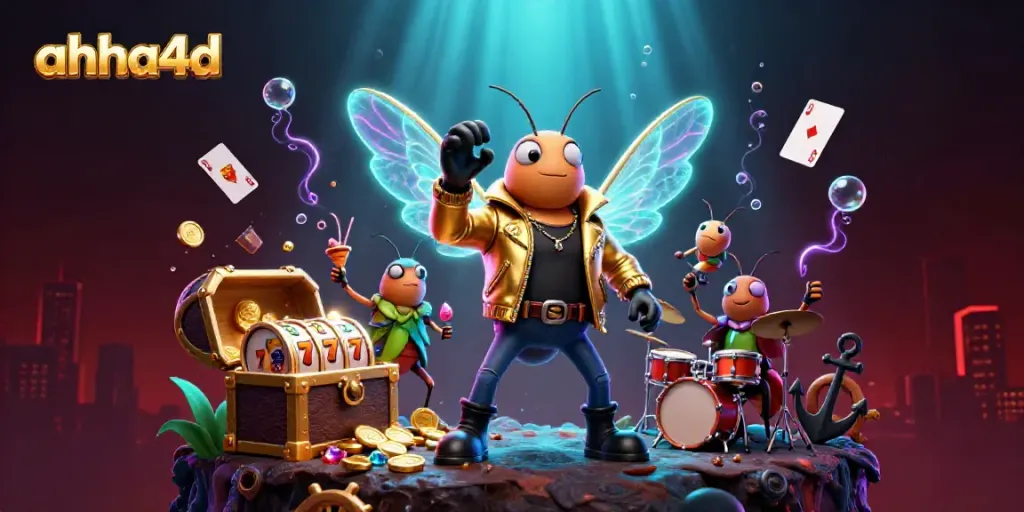Menggugah semangat dengan ahha4d, cicada rock star beraksi di tengah slot dan harta karun bawah laut
