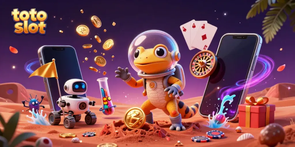 Menangkan pengalaman bermain di toto slot dengan ilustrasi kasino 3D yang memukau.
