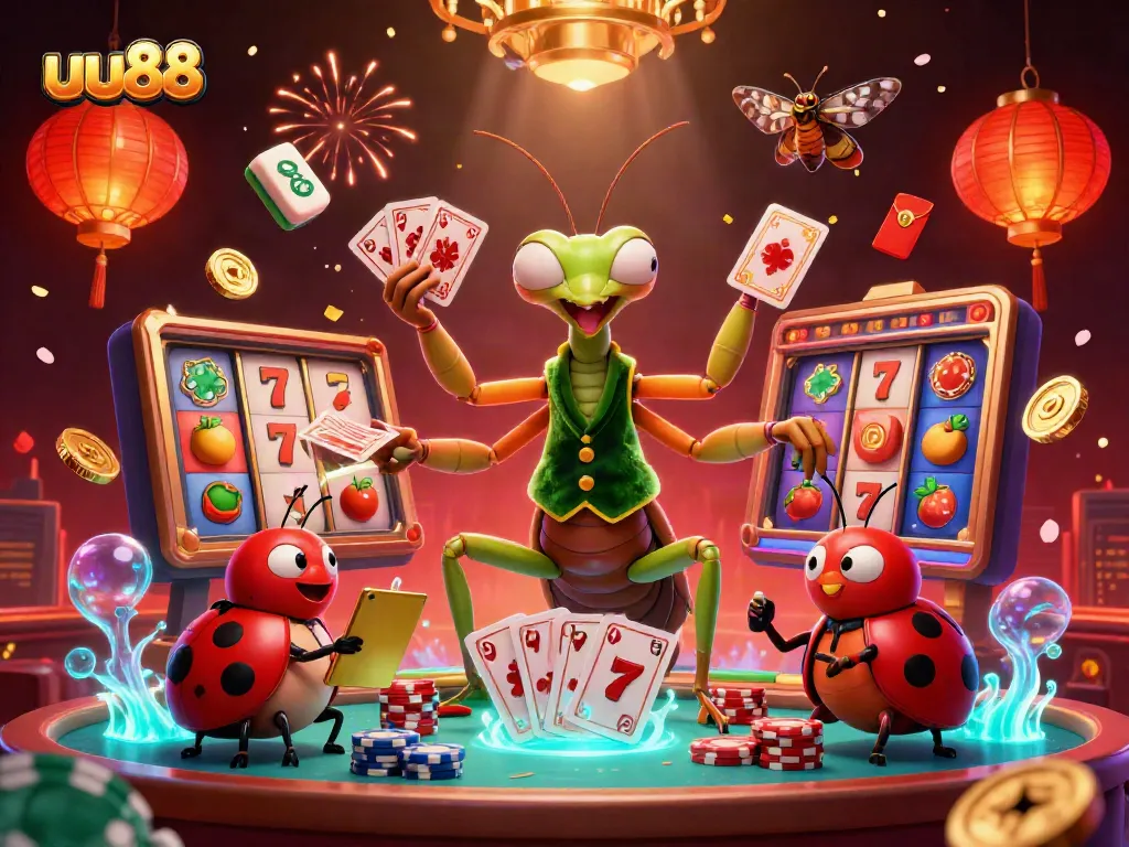 uu88 offers exhilarating online gambling with slots and jackpot excitement in a vibrant casino scene.