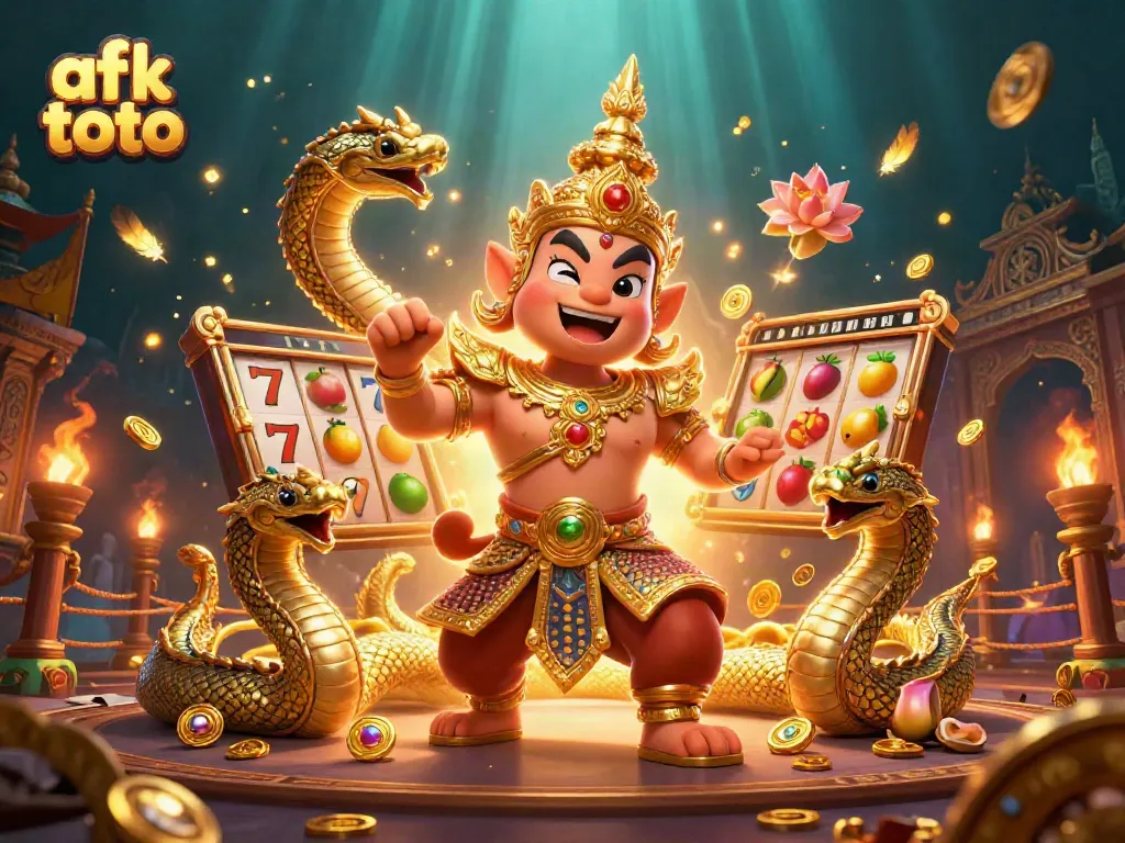 Akses slot menarik dalam ilustrasi afk toto dengan elemen kasino yang memukau.