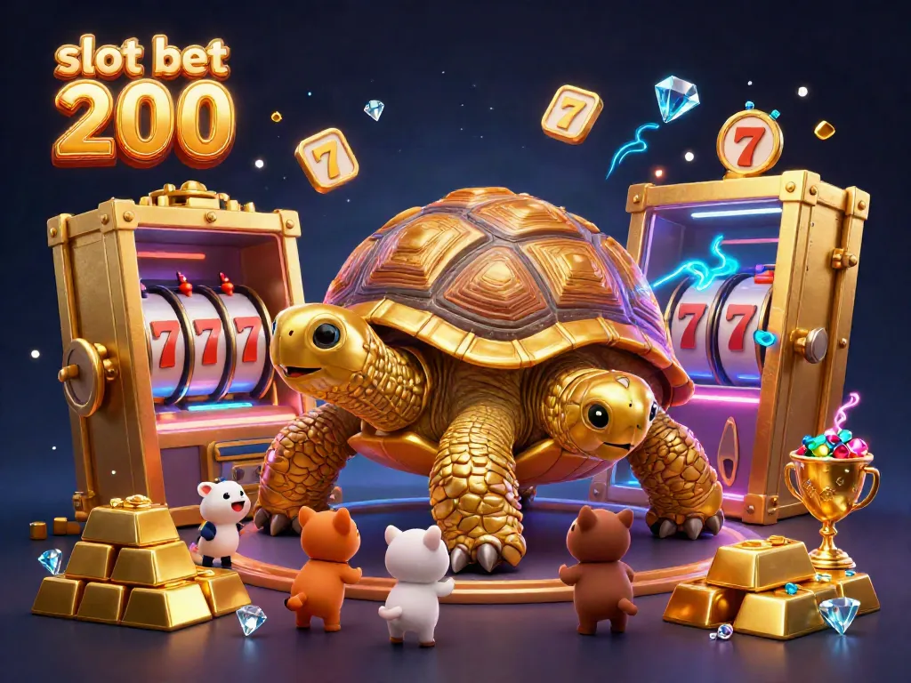 Slot bet 200 menghadirkan suasana bermain slot yang seru dengan karakter unik dan harta karun berkilau.