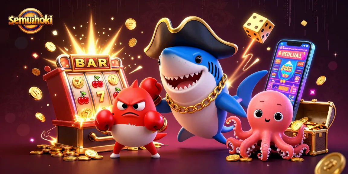 semuahoki menawarkan permainan seru dengan karakter laut bermain di mesin slot yang meledak jackpot