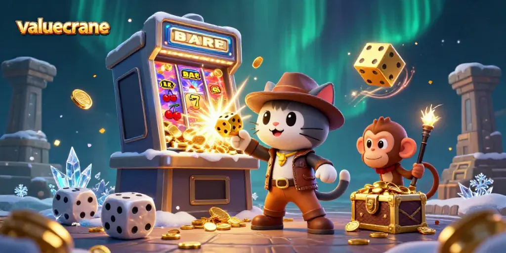 Menangkan jackpot bersama valuecrane dalam permainan kasino 3D yang penuh warna.