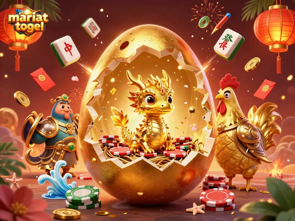 Play to win big at mariatogel with golden dragon and poker chips in a vibrant casino scene.