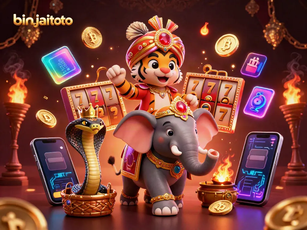 Menangkan jackpot dengan binjaitoto menggunakan slot modern dalam ilustrasi 3D yang menakjubkan.