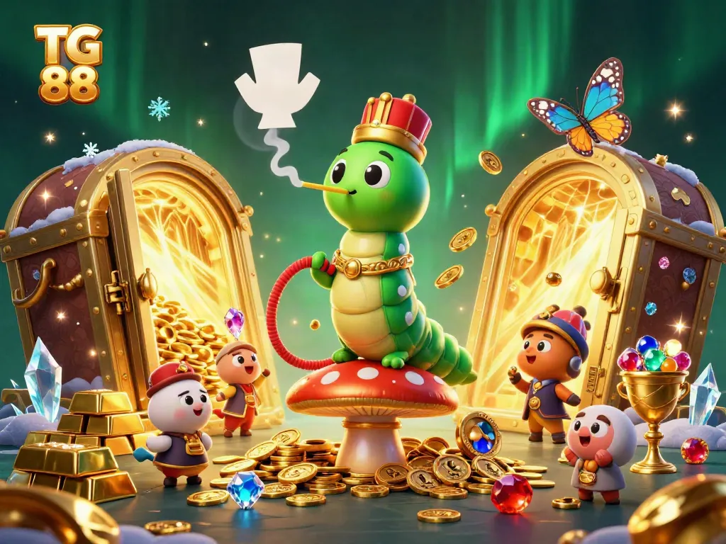 Experience thrilling wins with TG 88 in this vibrant casino-themed illustration