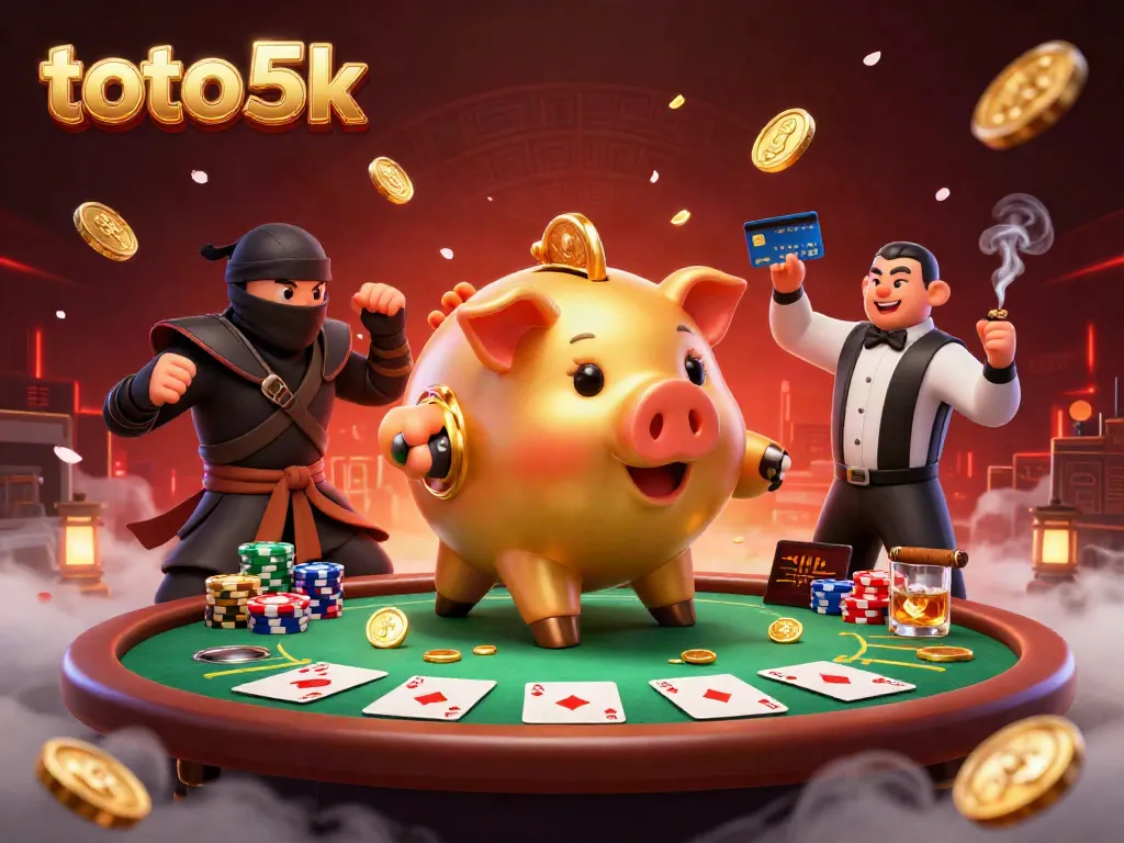 Experience thrilling action in this vibrant 3D illustration of the toto 5k casino scene, highlighting intense game dynamics and colorful elements.