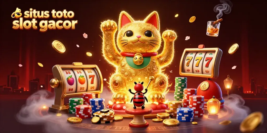 Menangkan pengalaman bermain di situs toto slot gacor dengan ilustrasi kasino yang memikat.