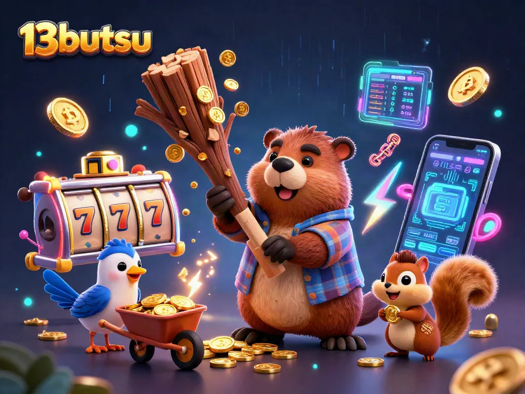 Spin the reels and win with 13butsu’s exciting online slots, featuring dynamic characters and vibrant casino elements.