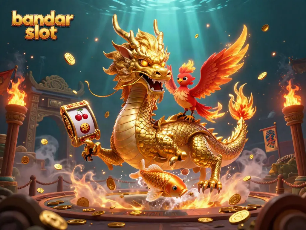 Menangkan hadiah besar di bandar slot dengan naga emas dan ikan koi beruntung di tengah petualangan seru.