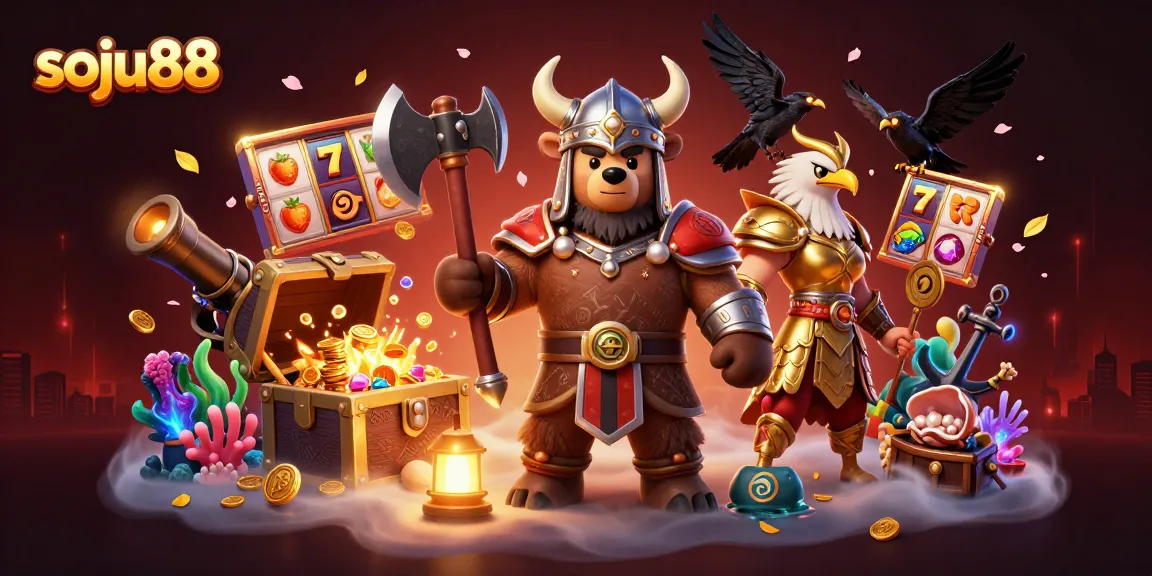 Exploring exciting gameplay with soju88’s dazzling treasure-filled casino scene.