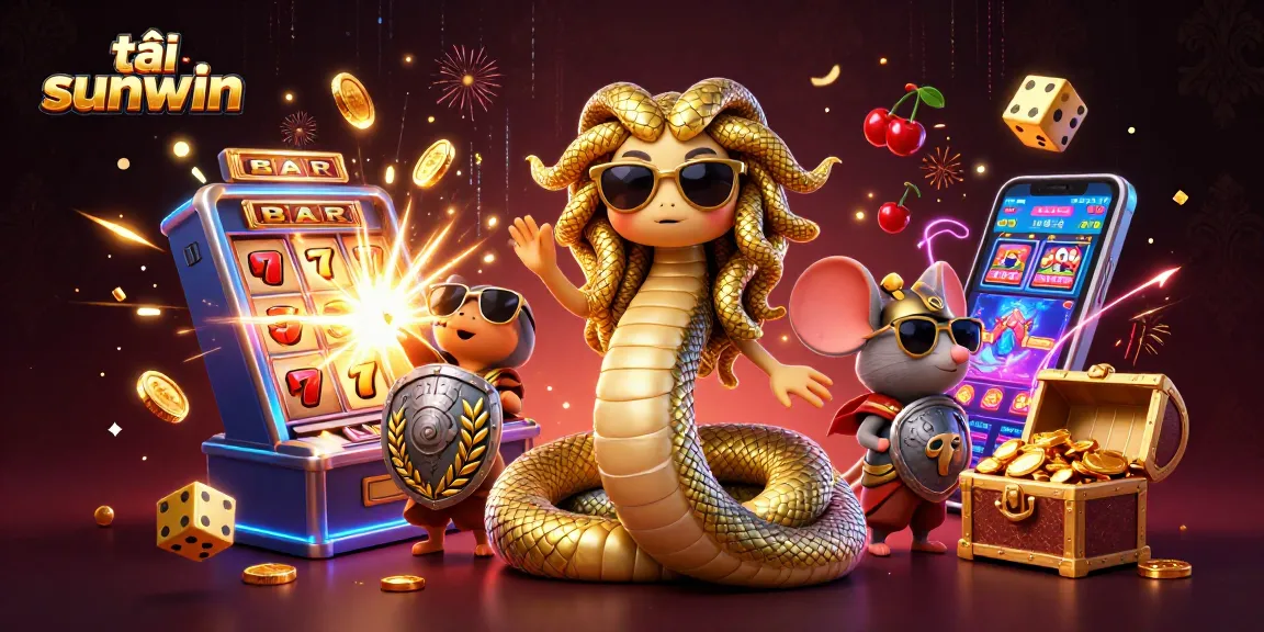 Experience excitement and win big with tải sunwin's vibrant casino game illustration.