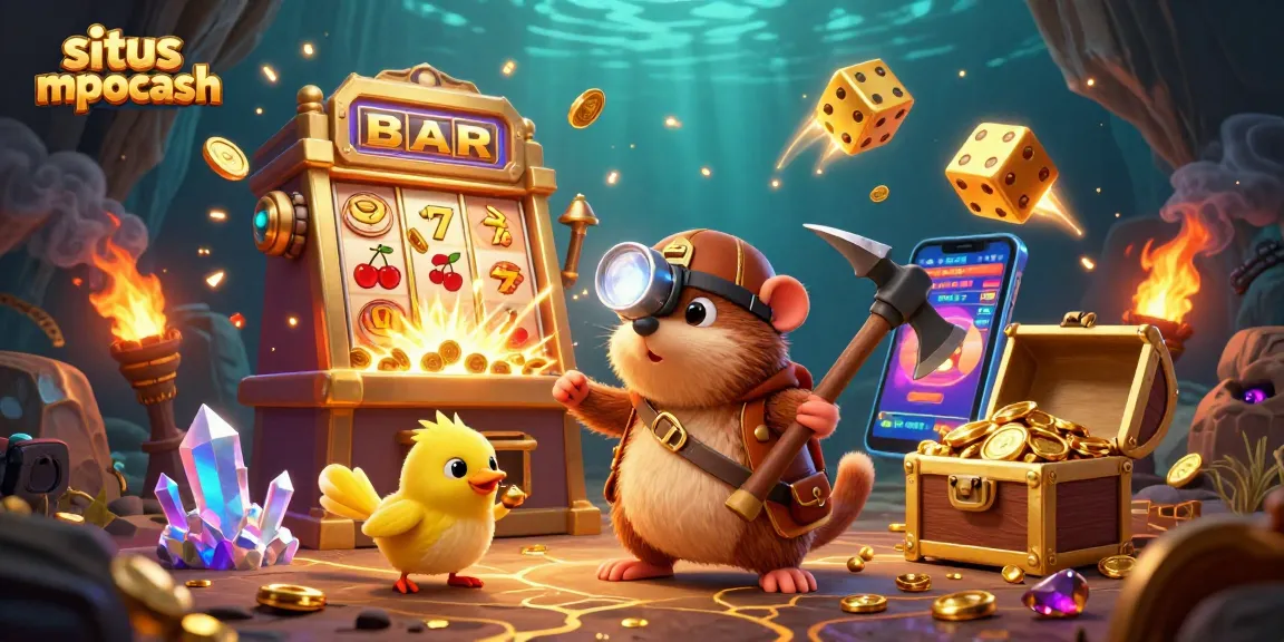 Engage with situs mpocash and experience vibrant slot gameplay surrounded by treasure and golden winnings.