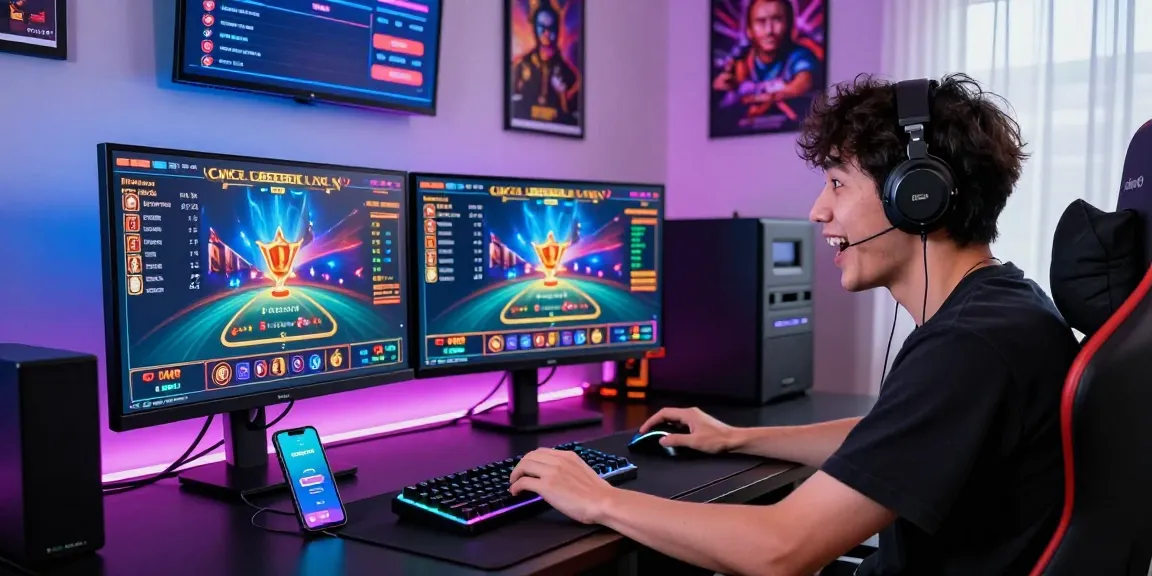 Player enjoying TEMPOTOTO live casino experience with vibrant gaming setup