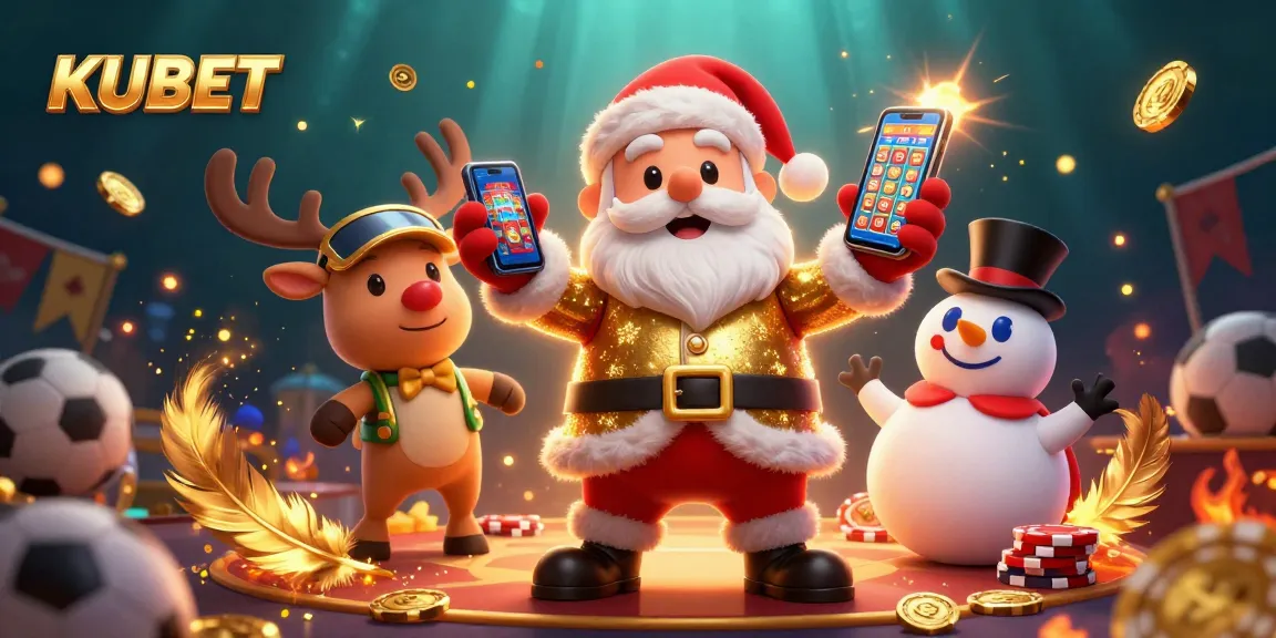 KUBET menawarkan pengalaman taruhan olahraga menarik dengan karakter Santa yang ceria dan elemen taruhan yang kaya.