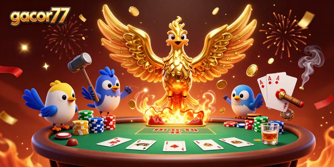 Menangkan permainan gacor77 dengan mengumpulkan koin emas yang mengalir dari phoenix!